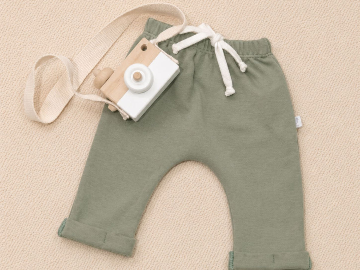 Calça Saruel Verde Militar Algodão Egípcio