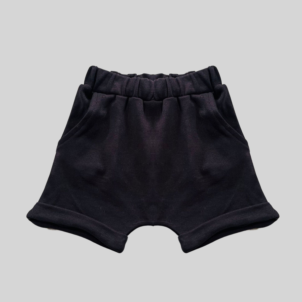 Bermuda Infantil bolso Preto Algodão Egípcio