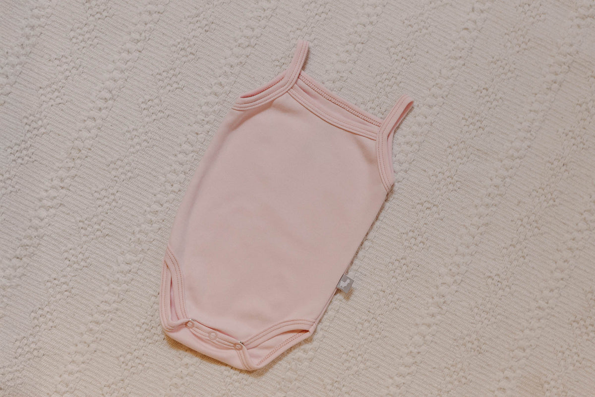 Body Alcinha Rosa Flamingo Algodão Egípcio