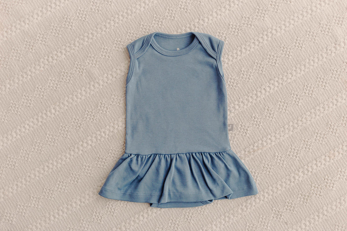 Body Vestido Regata Azul