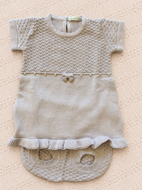 Vestido Tricot Pérola Lilás