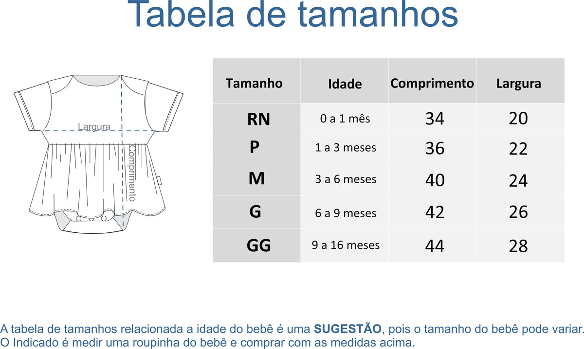 Body Infantil Vestido Manga Curta Algodão Egípcio Rosa Bebê