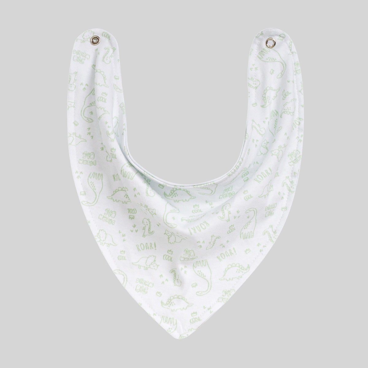 Babeiro Bandana Dino Verde Algodão Egípcio