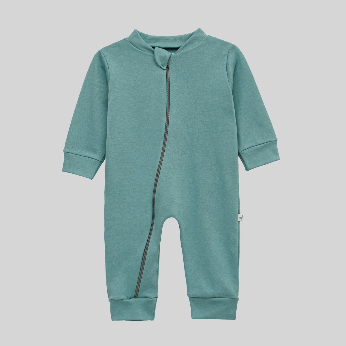 Macacão Zíper Infantil Algodão Egípcio Pistache