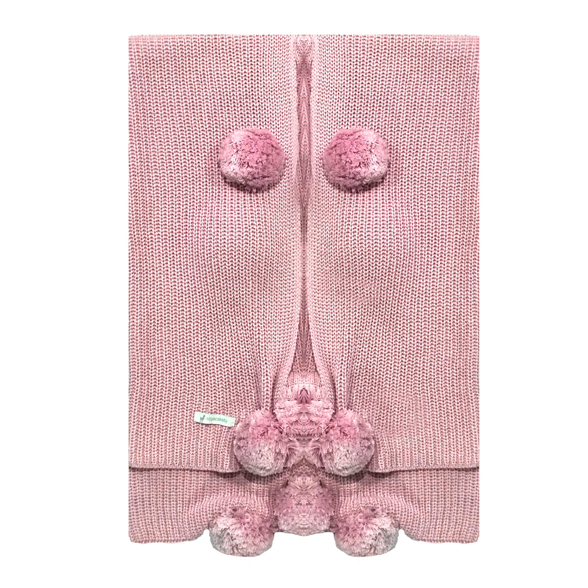 Manta Pompom Rosa