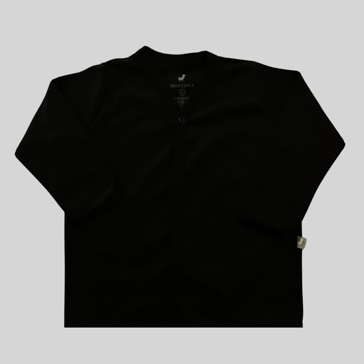 Casaqueto Basic preto  Algodão Egípcio