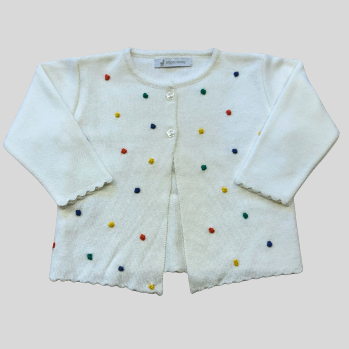 Casaquinho de Tricot Poá Colirido