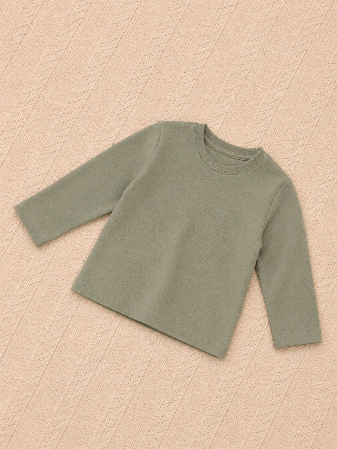 Camiseta Basic Manga Longa Verde Militar