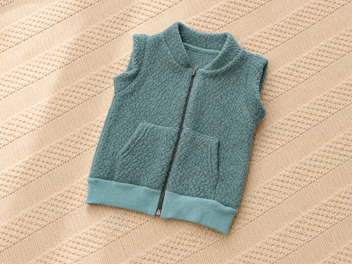 Colete sem Capuz Sherpa Verde Militar