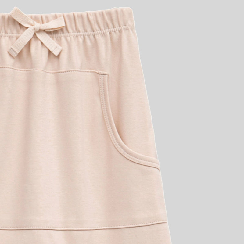 Calça Saruel Bolso Algodão Egípcio Amêndoas