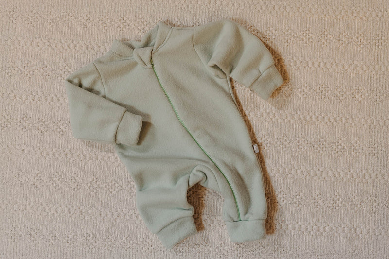 Macacão Zíper Soft Verde Menta