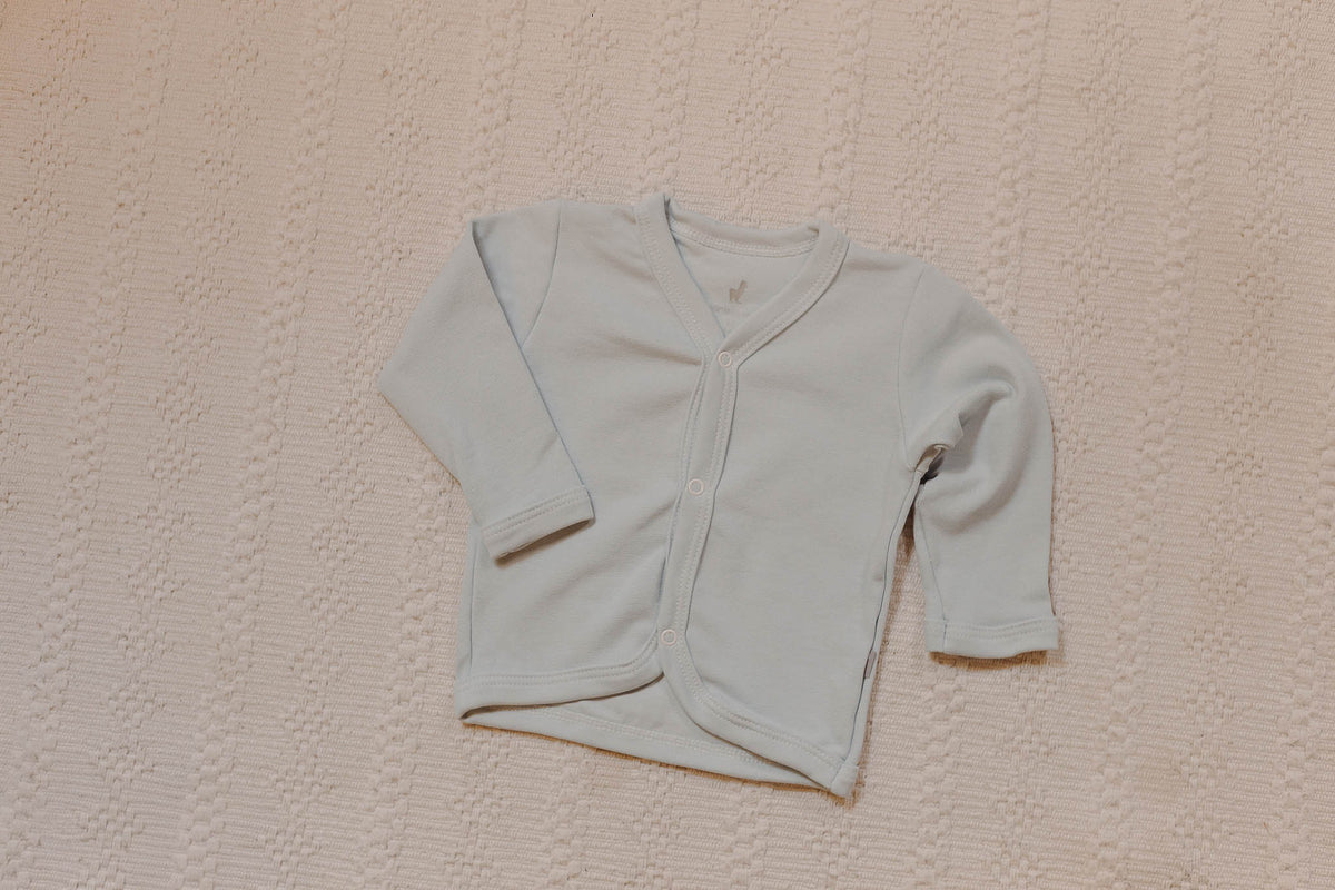 Casaqueto Basic Azul Bebê Algodão Egípcio