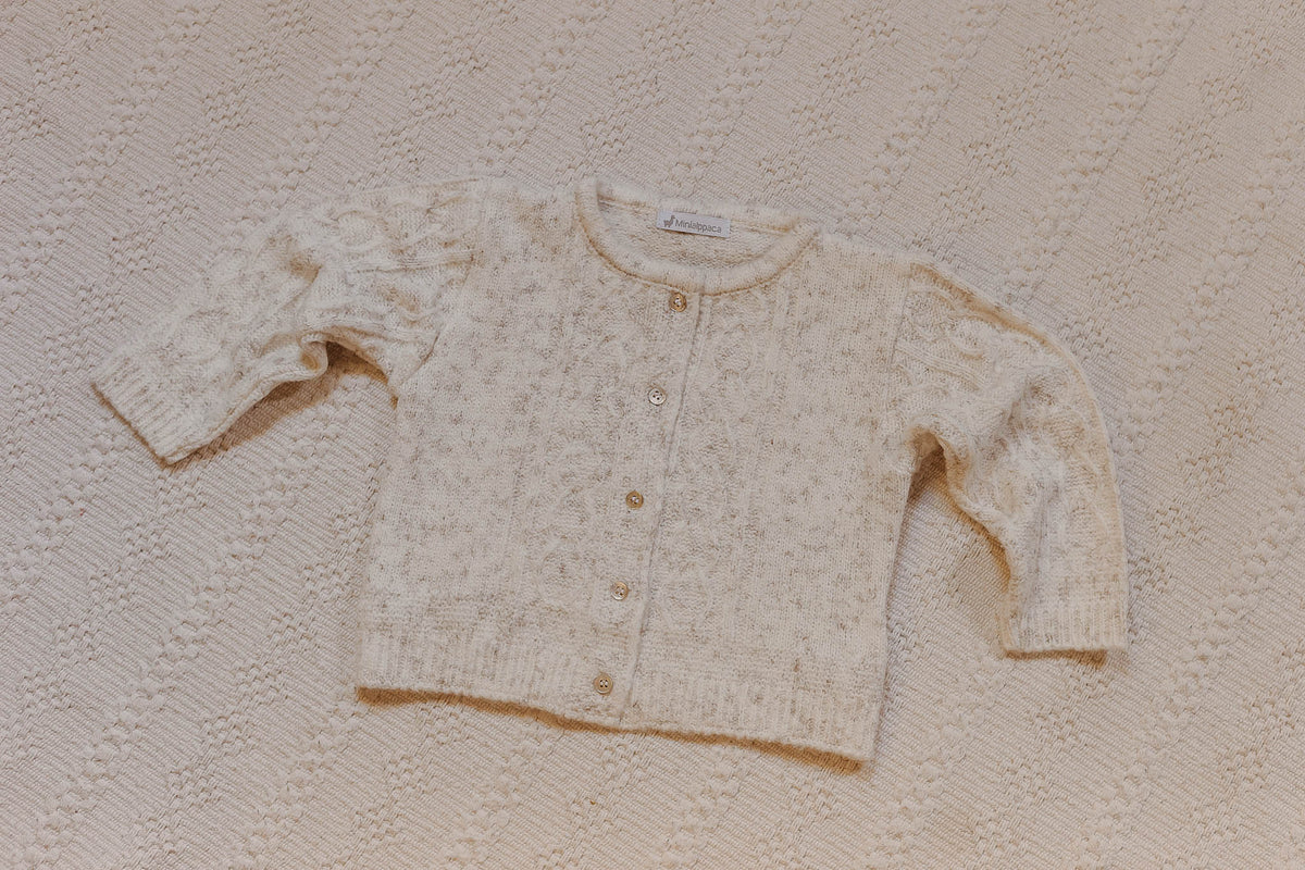 Casaquinho de Tricot Trança Mescla