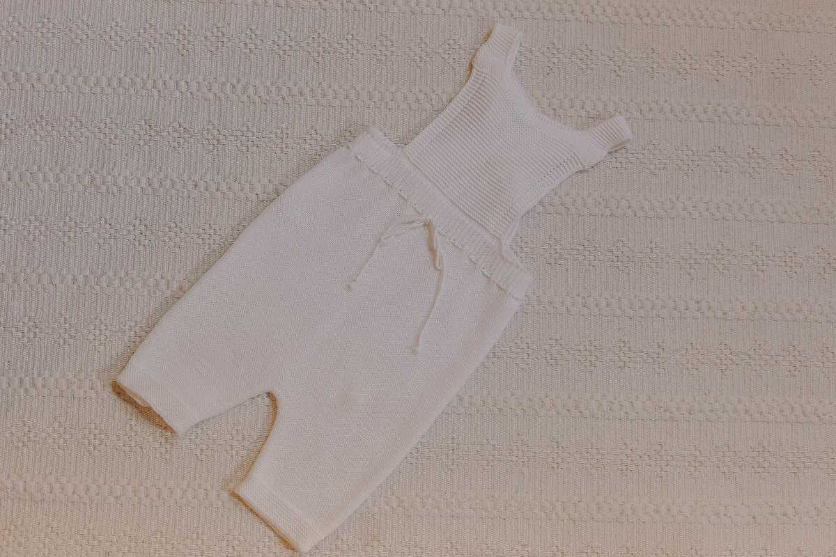 Romper Marinheiro de Tricot Branco