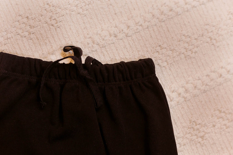 Calça Saruel Preto Algodão Egípcio
