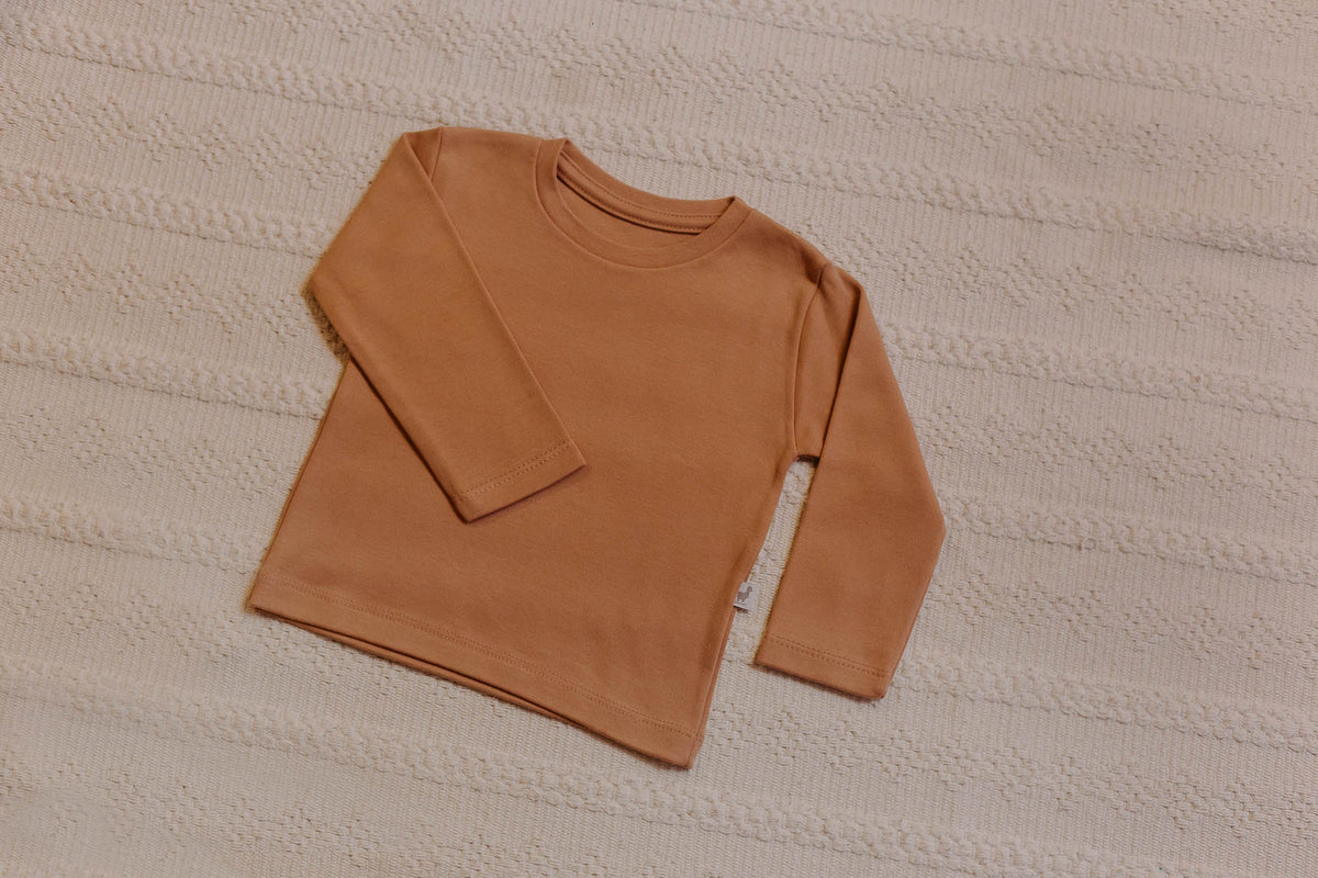 Camiseta Basic Manga Longa Cacau Algodão Egípcio