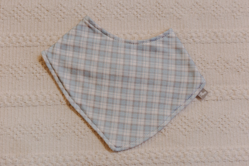 Babeiro Bandana Azul Xadrez