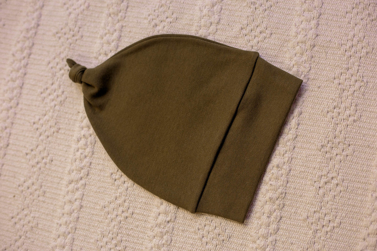 Touca Infantil Nó Verde Militar