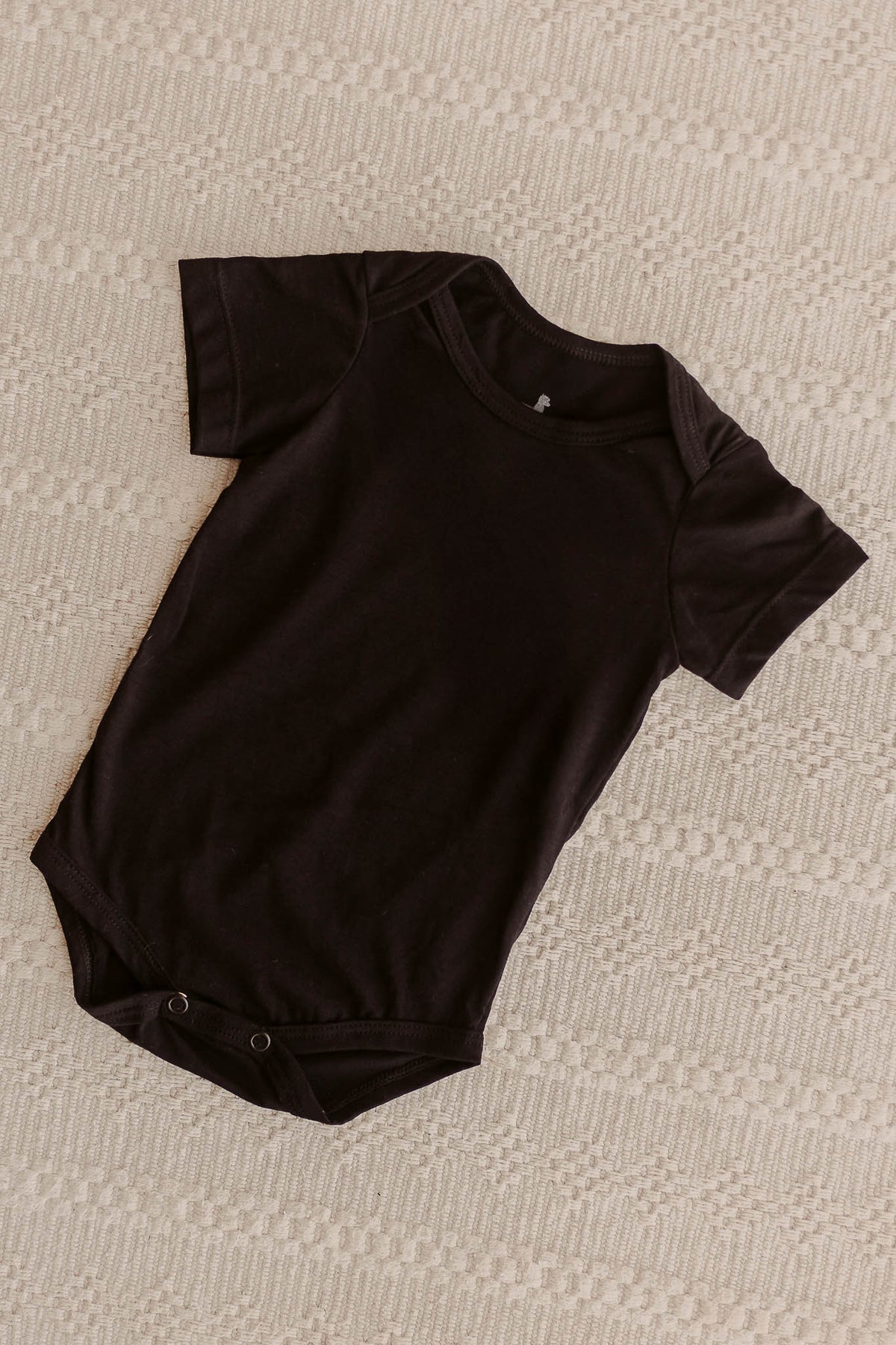 Body Pima Manga Curta Preto