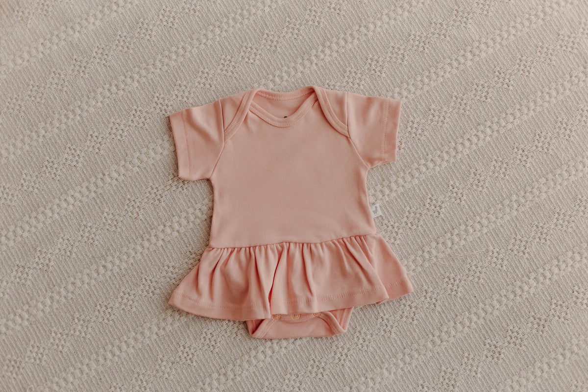 Body Vestido Manga Curta Pitaya