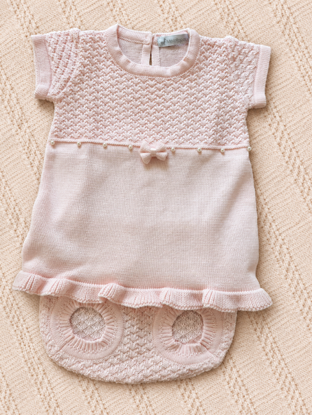 Vestido Tricot Pérola Rosa