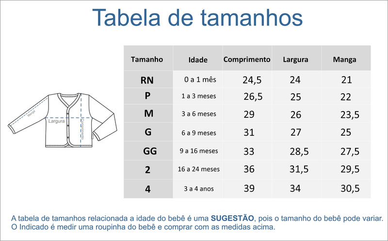 Casaqueto Infantil Basic Cacau Algodão Egípcio