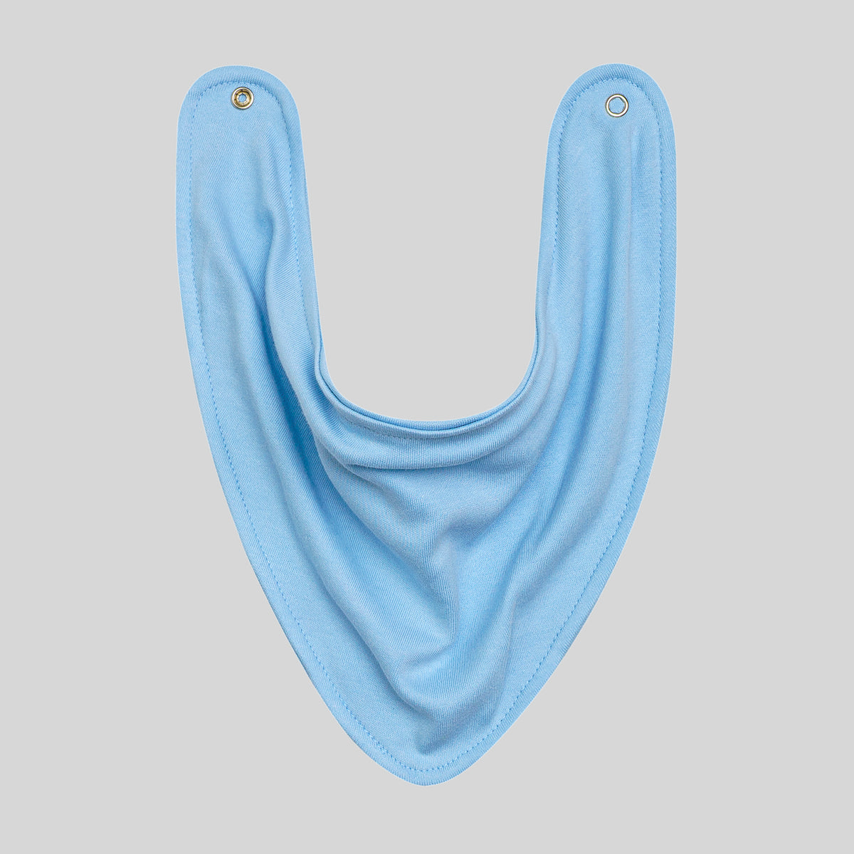 Babeiro Bandana Azul Bebê Algodão Egípcio