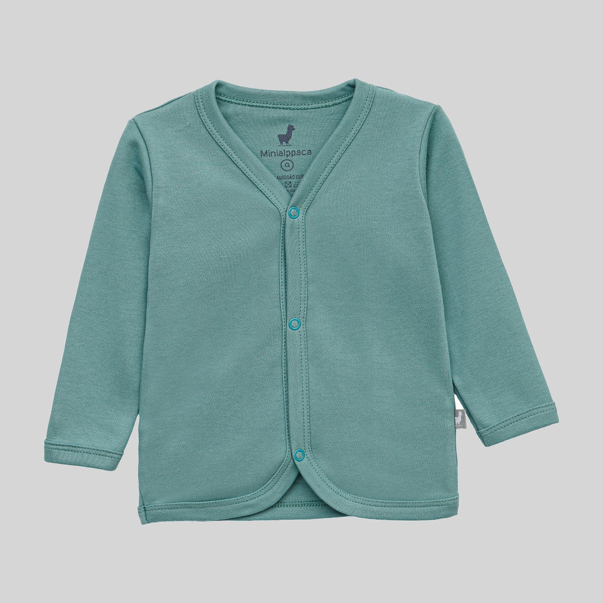 Casaqueto Infantil Basic Pistache Algodão Egípcio