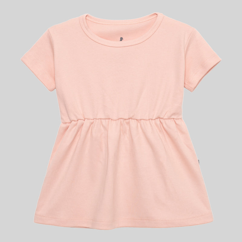 Vestido Infantil  Manga Curta Pitaya Algodão Egípcio