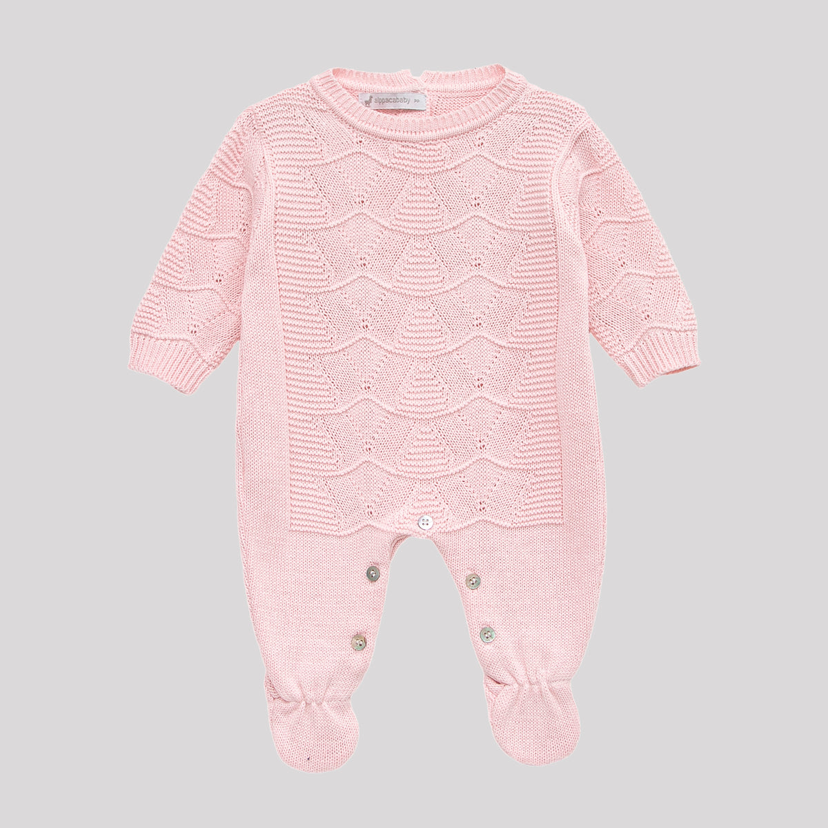 Macacão |tricot Ondas Rosa