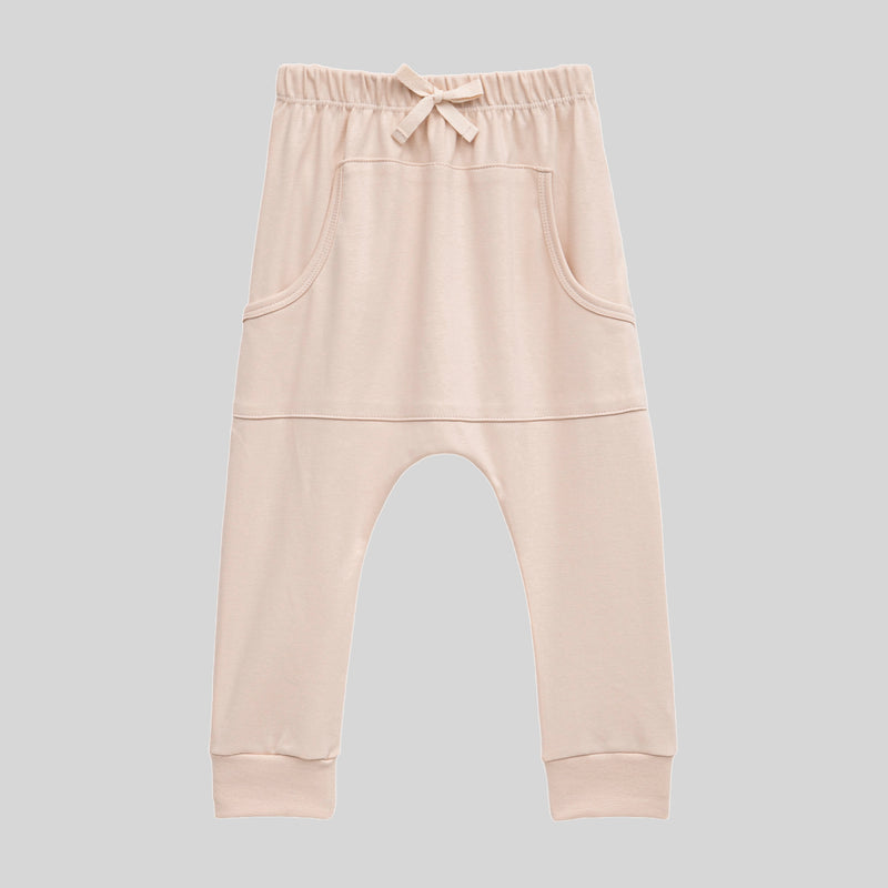 Calça Saruel Bolso Algodão Egípcio Amêndoas