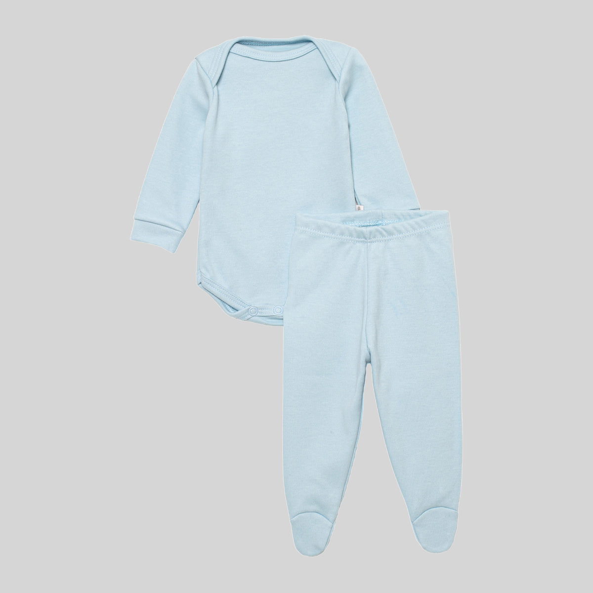 Conjunto Body e Culote Prematuro Algodão Egípcio Azul