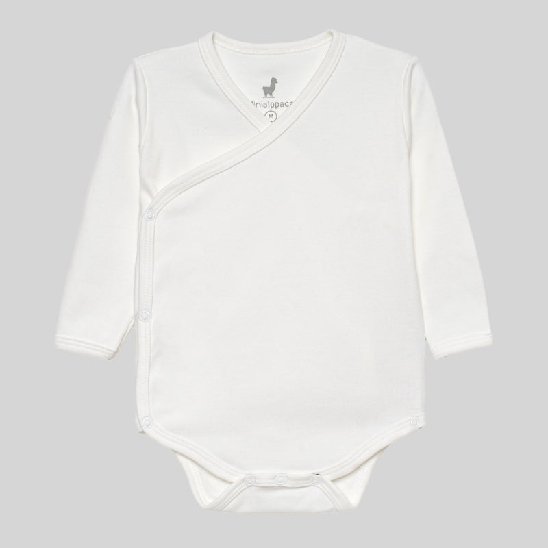 Body Kimono Manga Longa Algodão Egípcio Off white